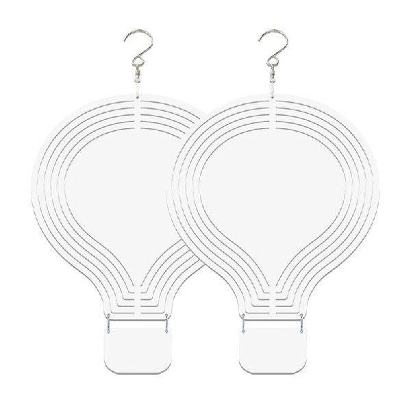 2Pcs 10Inch Sublimation Wind Spinner Blank Sublimation