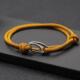 Adjustable Double 3mm Cord New Homme Thin Bracelet Layer