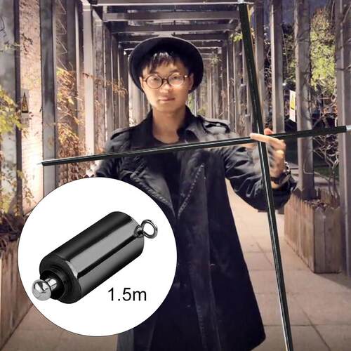 Portable Pocket Magic Staff Steel Magician Wand 110cm Tricks