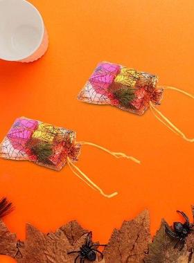 100 Pcs Coloured Favour Boxes Halloween Yarn Bag Organza