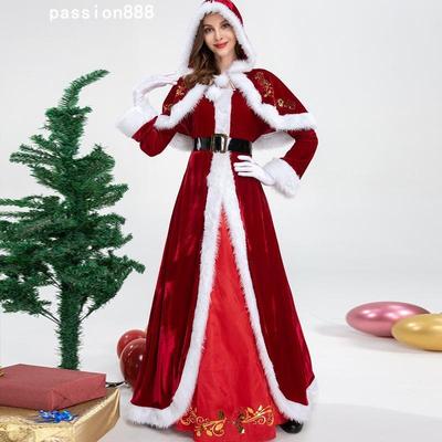 Christmas Queen Santa Claus Party Dress圣诞节服装圣诞女王服