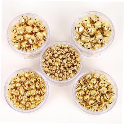 50-300Pcs Gold Jingle Bells Iron Pendants Hanging Christmas
