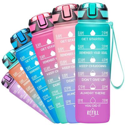 32OZ Portable Water Bottle Motivational Sports Water bottle