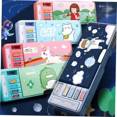 case Plastic pen bag student pencil box kids School supplies