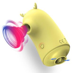 Pussy Licking Toy Clitoris Sucker 2 in 1 Oral Tongue Clitori