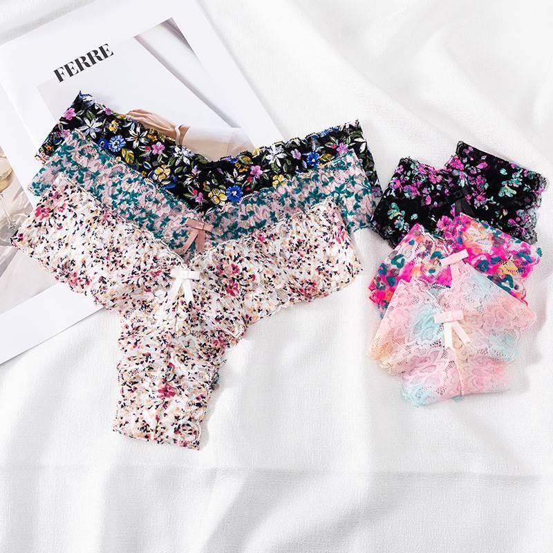 Sexy Lace T Pants Panties Low Waist Ladies Thongs 蕾丝内裤