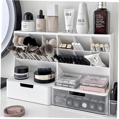 Makeup Organizer Cosmetic Storage Box Drawer Type Desktop Fi
