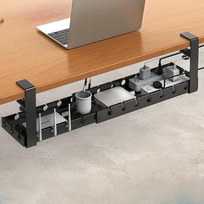 Undertable cable rack with no drilling and thickened plug-in