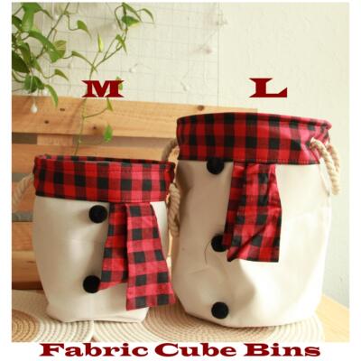 Fabric Cube Bins Storage Basket