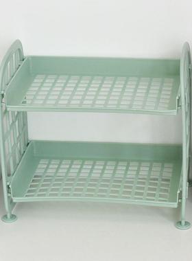Double shelf storage.makeup organizer Multilaye storage rack