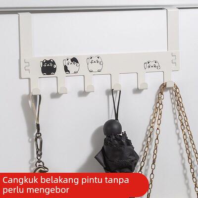 hook door on the nail-free door hanger coat hook 门后挂钩