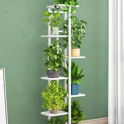 Plant Stand Balcony Flower Pot Ladder Shelf Outdoor Garden