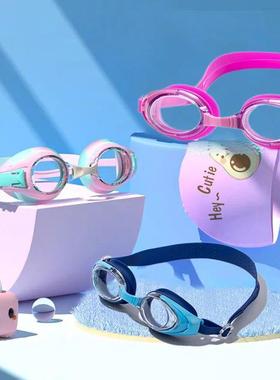 Kids Swimming Goggles Big Frame HD View Anti-fog Waterproof