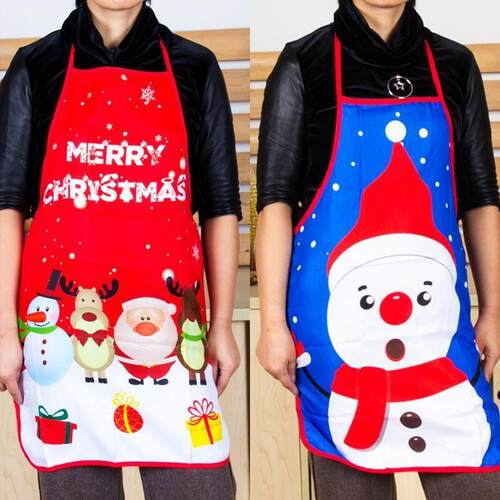Christmas Apron for Restaurant - Polyester Staff Uniform圣诞