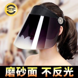 遮阳帽女夏季防晒遮脸防紫外线夏天骑车防风面罩电动车太阳帽子男