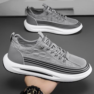 透气帆布鞋 新款 男潮流百搭冰丝布鞋 运动鞋 一脚蹬男鞋 休闲板鞋 夏季