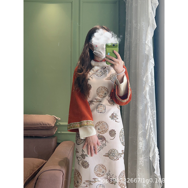 新中式国风刺绣马甲改良