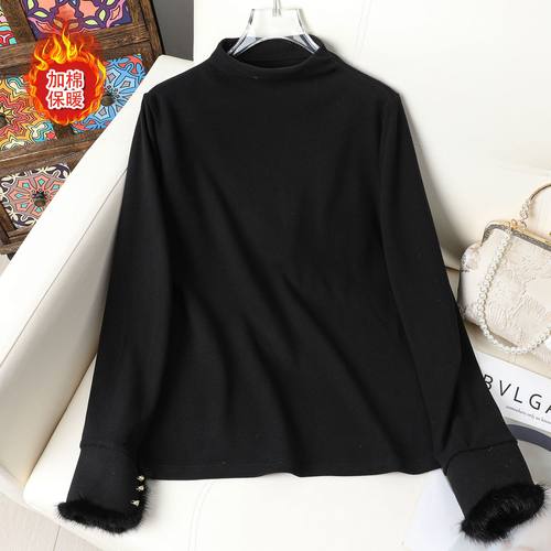 代发德绒打底衫女秋冬款