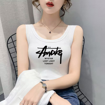纯棉背心女外穿春夏季吊带打底衫