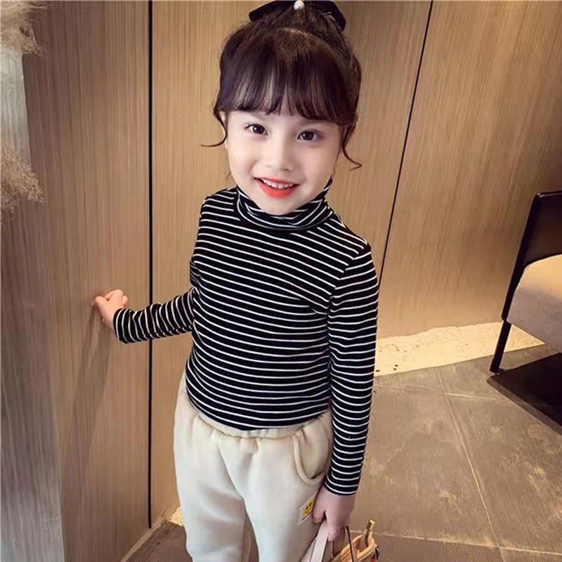 女童双面德绒条纹打底衫秋冬高领加厚中大童装T恤儿童保暖上衣,童装/婴儿装/亲子装,T恤,淘宝优惠券,粉丝福利购,淘宝优惠卷