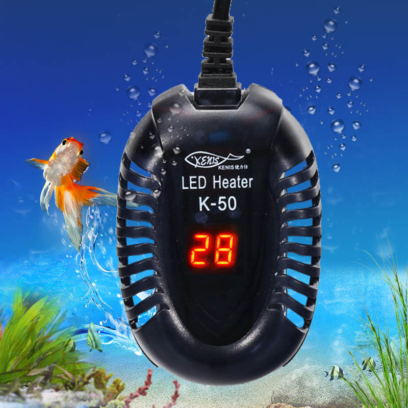 乌龟加热棒自动恒温鱼缸加温器低水位过冬小型电热水族箱迷你超短