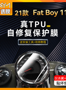 适用21款哈雷肥仔FATBOY114仪表灯膜贴纸保护油箱贴膜摩托车改装
