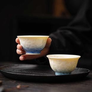 结晶釉主人杯窑变单杯个人专用茶杯陶瓷品茗杯功夫茶具杯盏家用