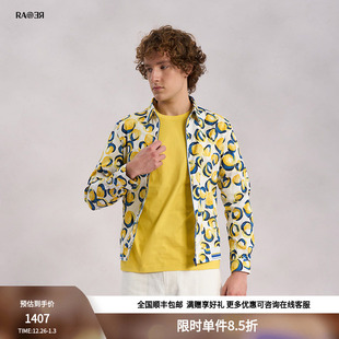 衬衫 情侣款 夹克外套型长袖 春夏柠檬主题系列男士 RARE威雅男装