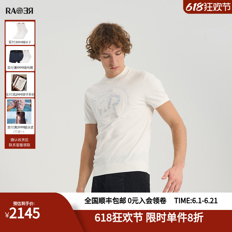 RARE威雅男装圆领短袖毛衫