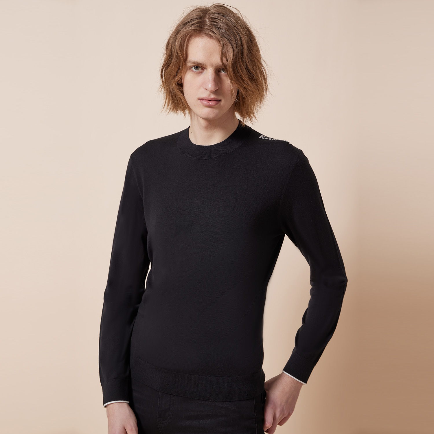 春秋款毛衣RARE针织衫圆领