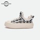 女潮牌百搭休闲夜幕繁星平板帆布鞋 FORESHADOW厚底鞋 2025新款