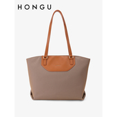 红谷包包女新款 百搭轻便尼龙布包通勤上课简约大容量单肩托特包