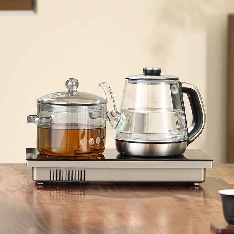 全自动上水纯钛玻璃烧水壶电陶炉