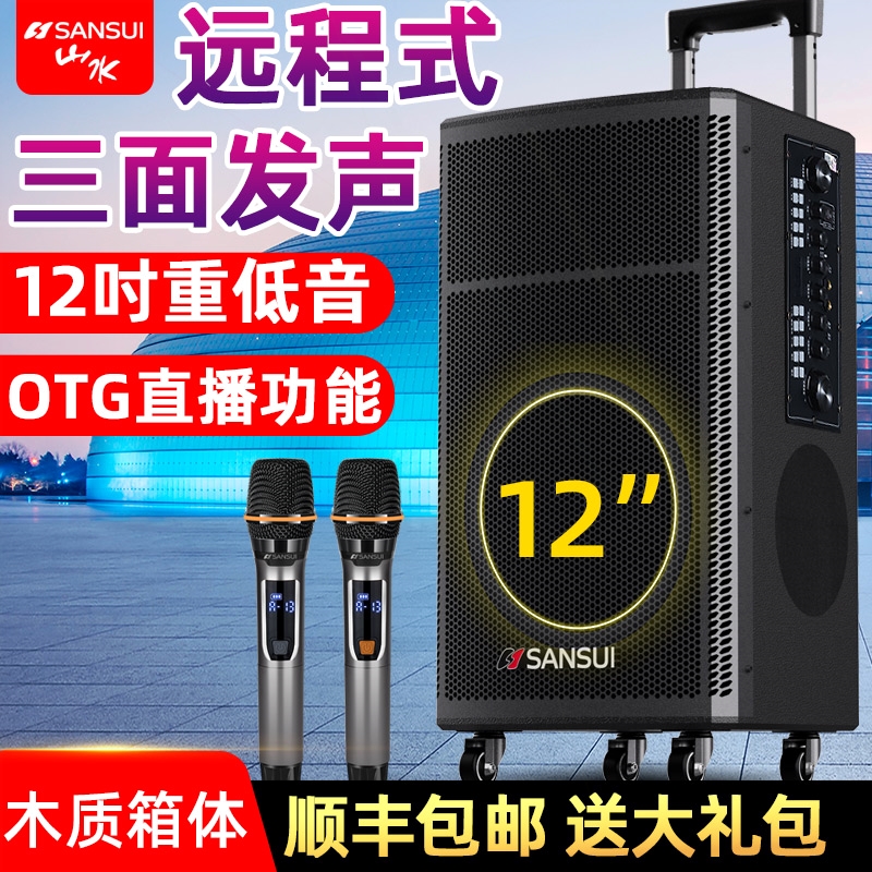 山水TE12户外移动拉杆K歌广场舞