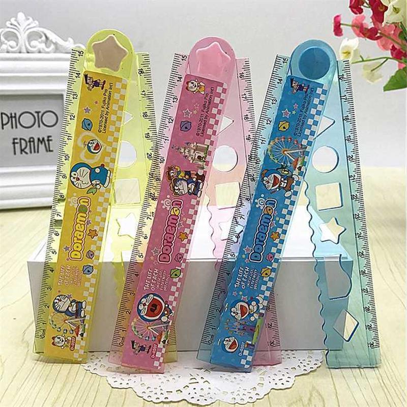 Cute cartoon 30cm folding ruler for boys and girls children