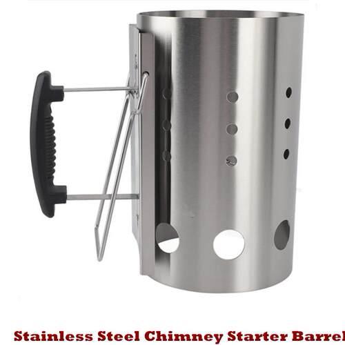 Chimney Starter Barrel Fire Starting Grill Rapidfire