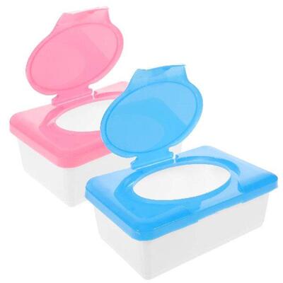 2pcs Reusable Wet Tissue Box Household Desktop Case Wet