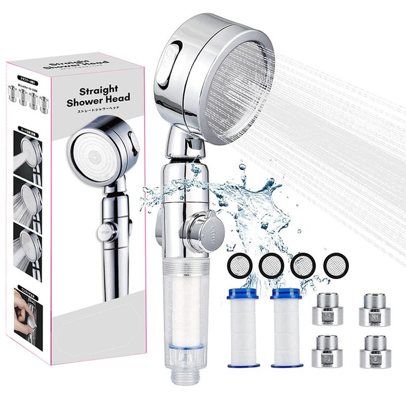 showerhead water purification filter power shower head 3mode