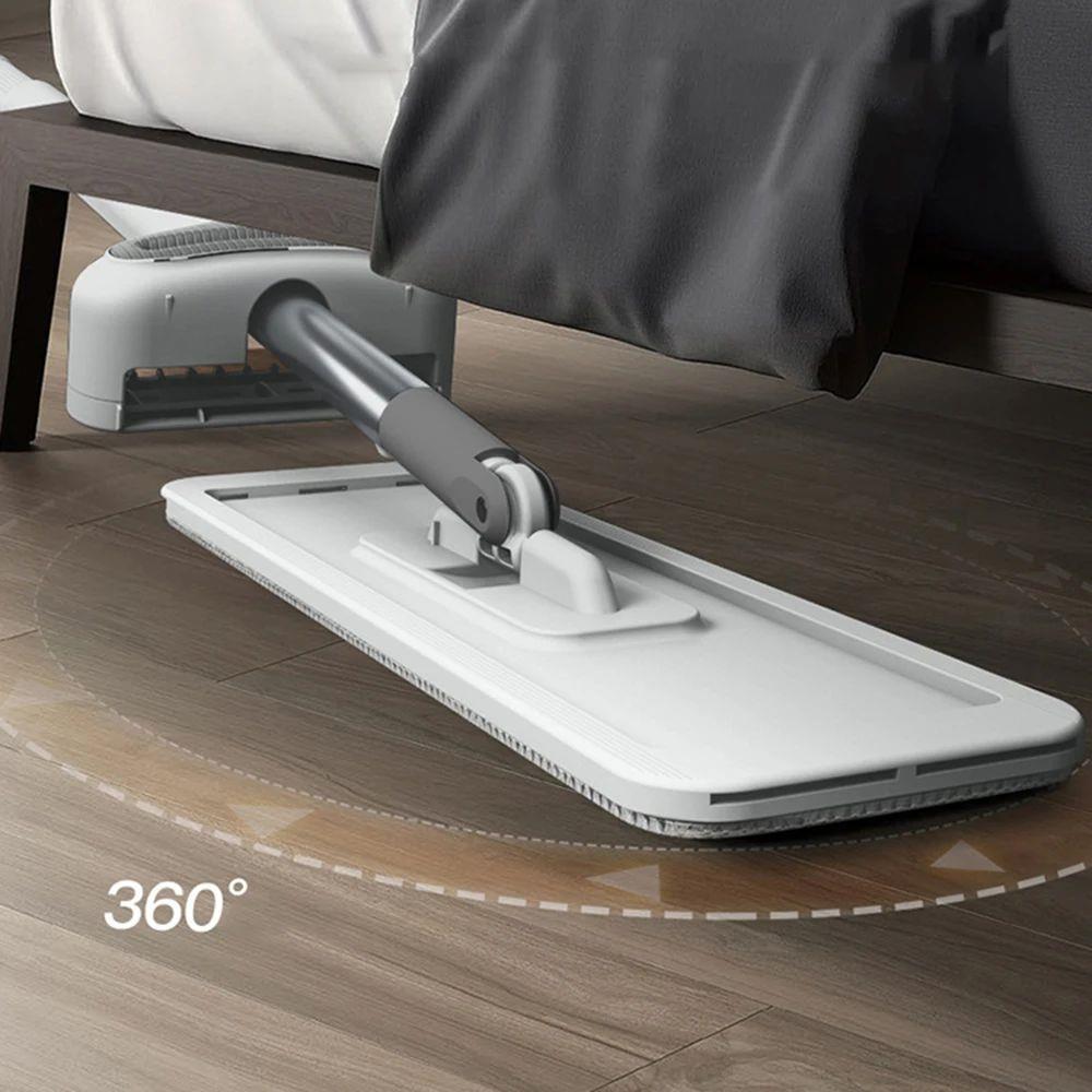 Hands Free Flatbed Mop Household Lazy Floor Mop Tool Large C