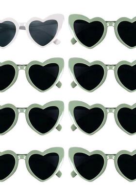 8/6pcs Hen Night Love Sunglasses Bachelorette Party Heart Gl
