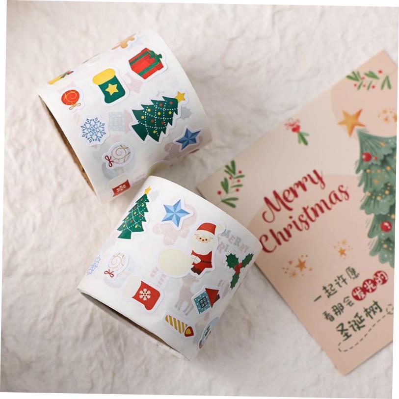 圣诞Christmas Stickers Handheld material paper Sealing tape