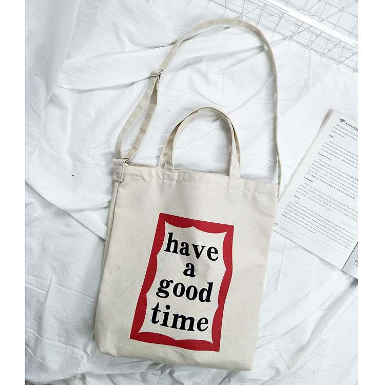 tendy Fresh Canvas Bag Shopping Bag Canvas Bag Shoulder Cros