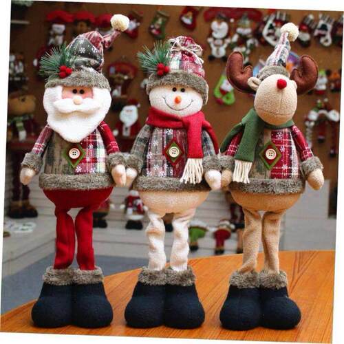 Christmas tree decoration doll elk Old man pendant 圣诞挂件