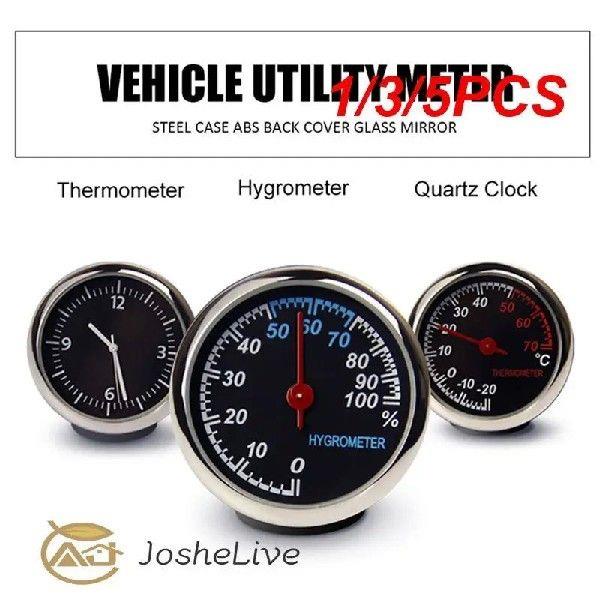 1/3/5PCS Compact 45mm Thermometer Plastic Round Temperature