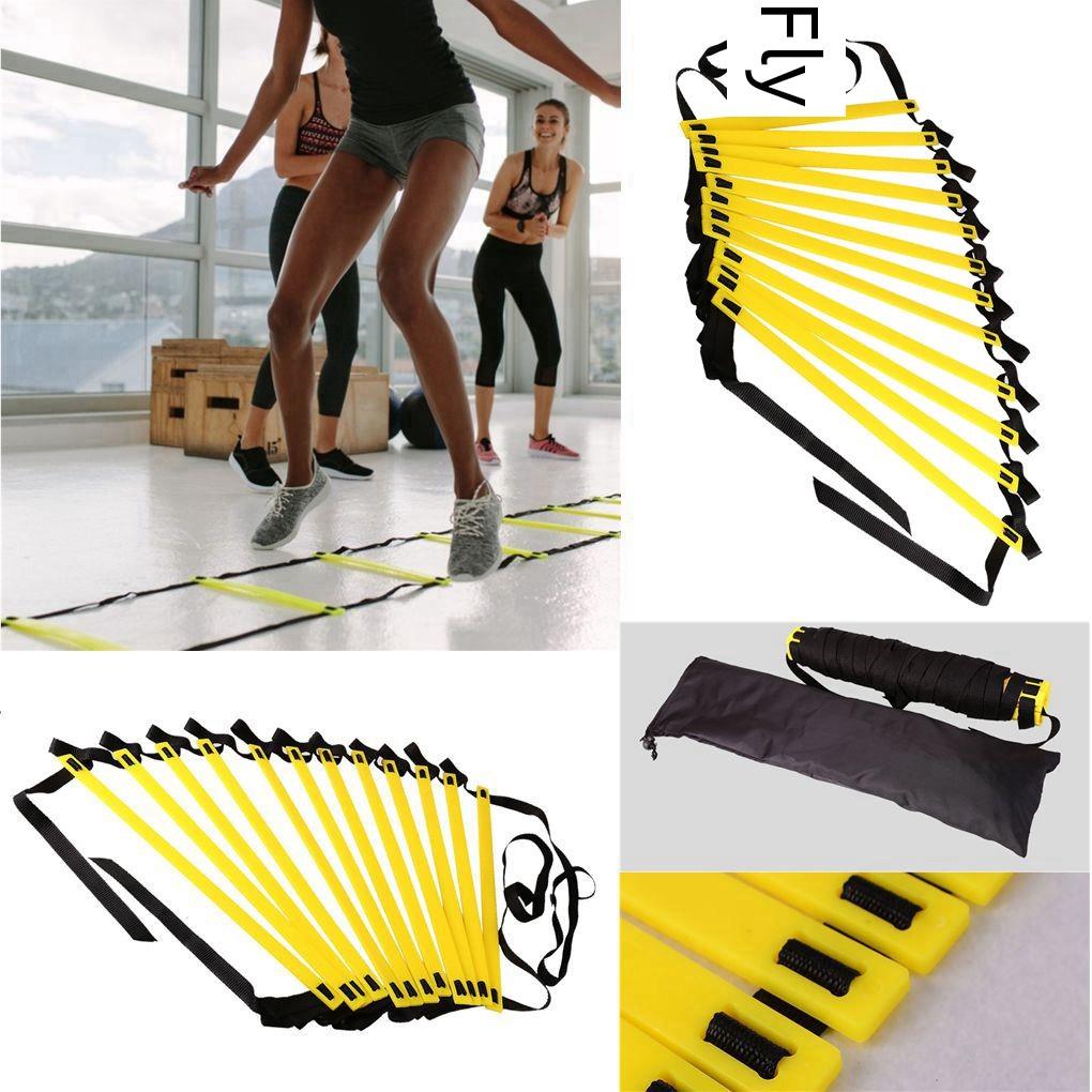 Agility Speed Ladder Stairs Nylon Straps Training Ladders Ag