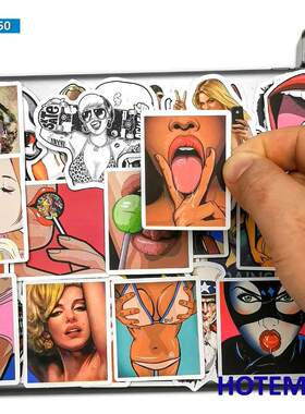 50pcs Sexy Seduction Beauty Graffiti Pretty Girls Mix Style