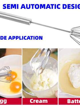 Stainless Steel Semi-Automatic Egg Milk Beater Mixer