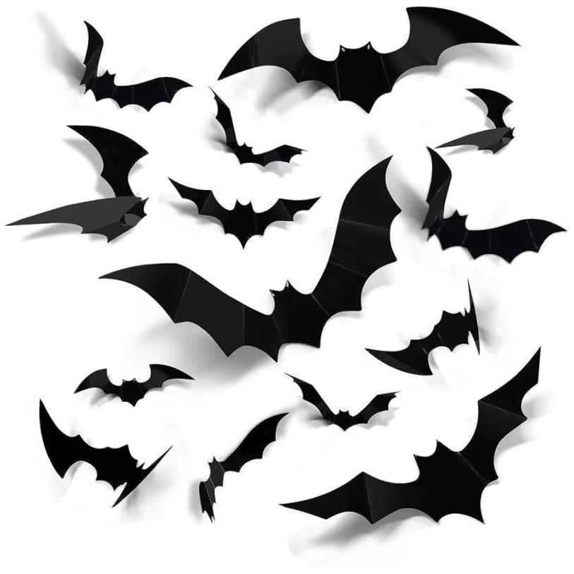 PETthree-dimensional bats for Halloween decorations on walls