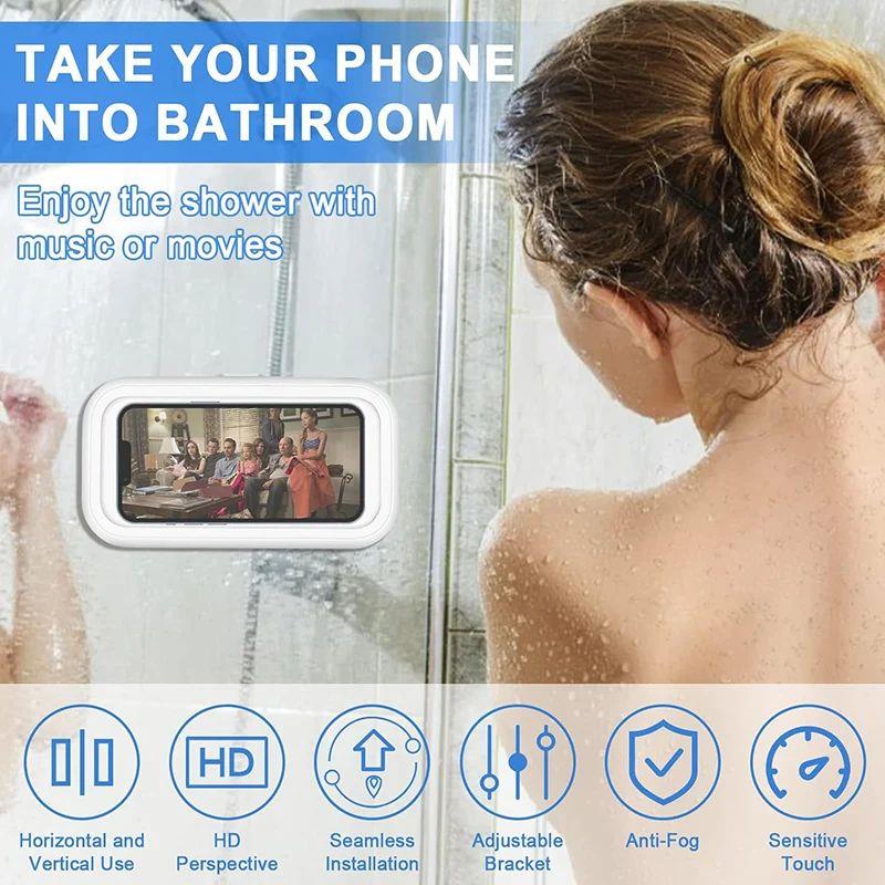 Rotation Waterproof Bathroom Phone Wall Mount