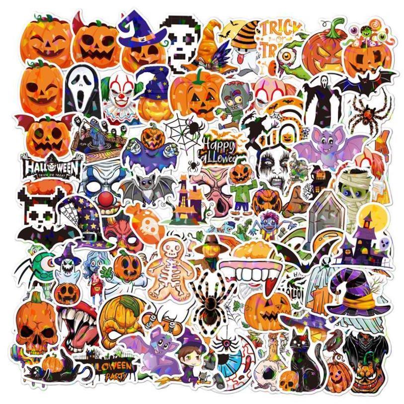 Halloween cartoon graffiti suitcase decoration stickers万圣